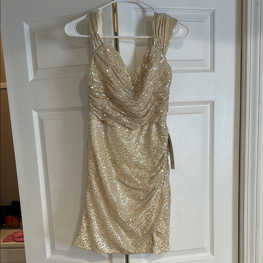 Sequin Gold Dress